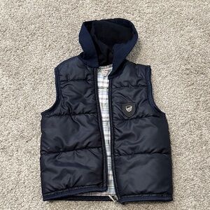 Lizard Thicket Midnight Blue Kids Vest with Hood